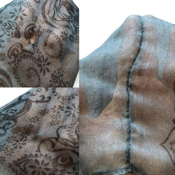 Whimsigoth Paisley Infinity Scarf - Picture 5 of 5